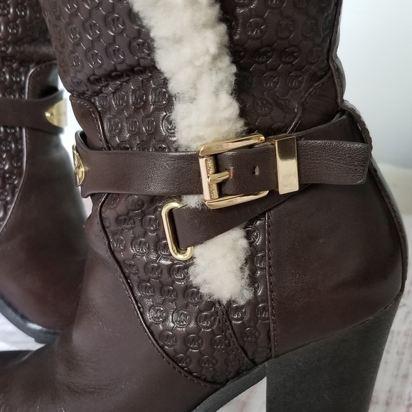 MICHAEL Michael Kors Leather Heeled Boots - Picture 7 of 16